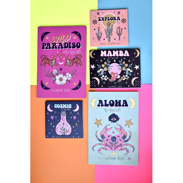 Libro Coloring ALOHA - Papel 240 Gr - 44 x 30 CM