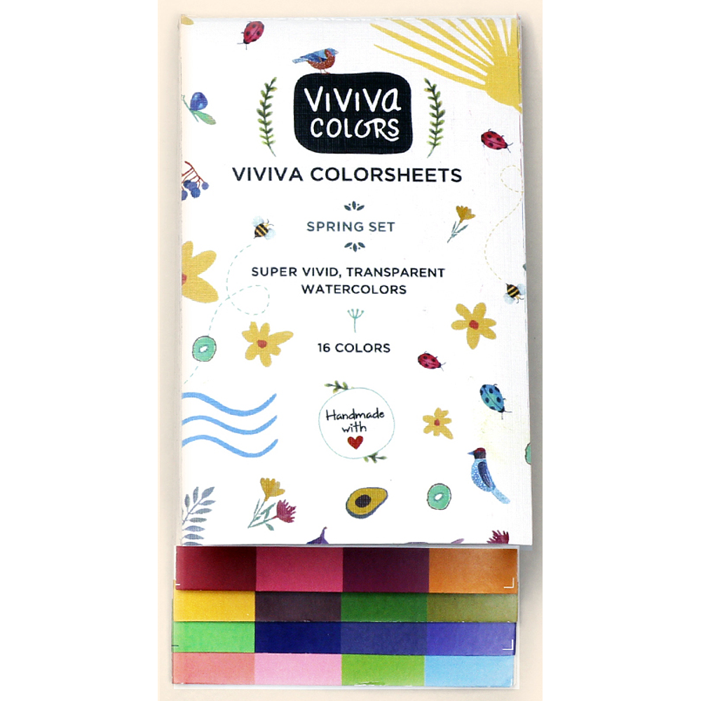 Acuarelas Colorsheets Set 16 Colores Primavera