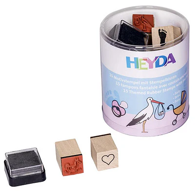 Heyda - 15 Timbres Motivacionales - Diseño Bebes