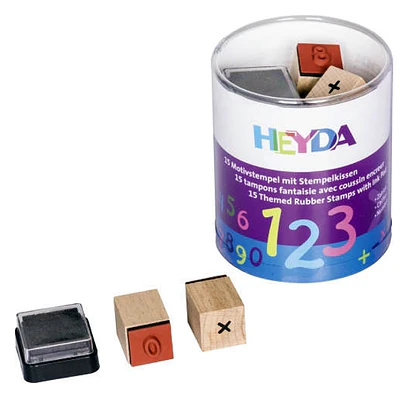 Heyda - 15 Timbres Motivacionales - Diseño Numeros