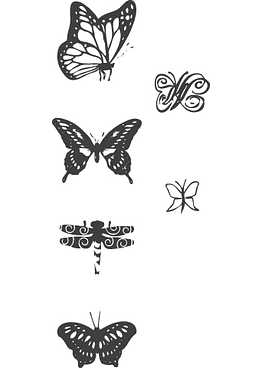 6 Timbres Motivacionales - Diseño Mariposas