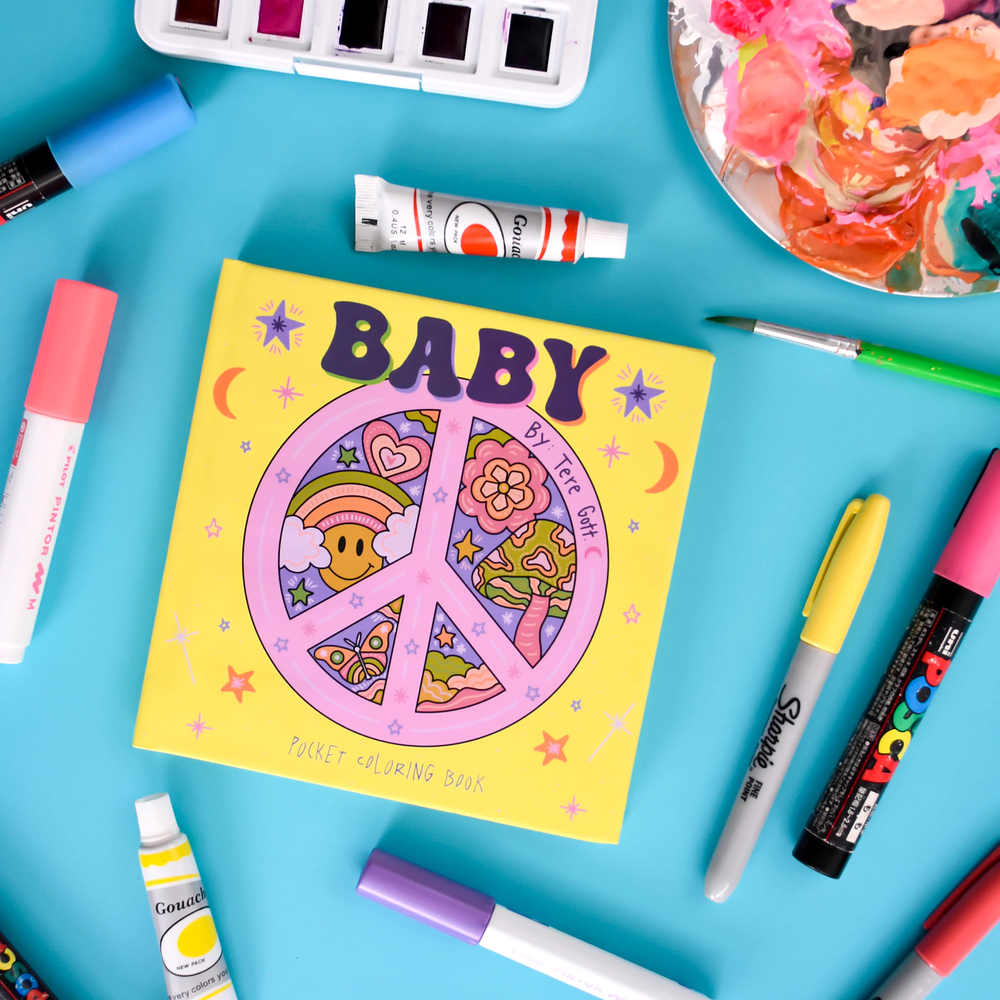 Libro Coloring BABY - Papel 240 Gr - 15 x 15 CM