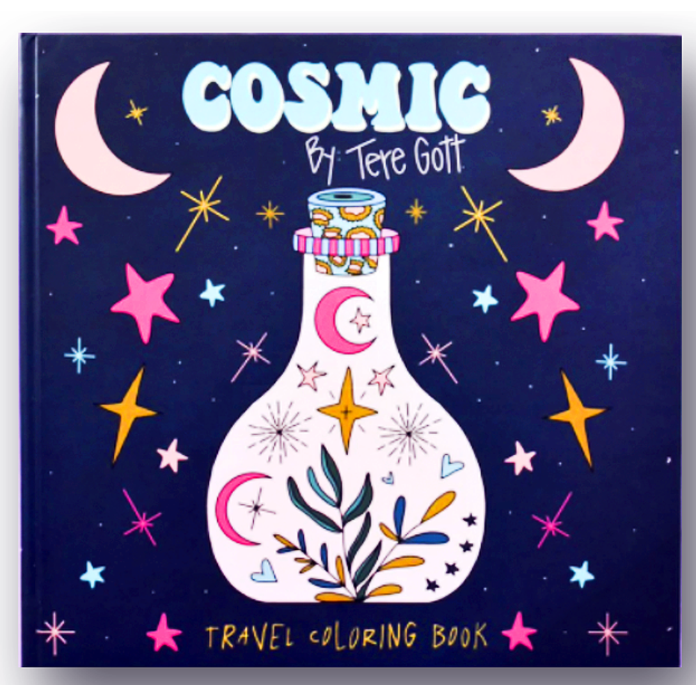 Tere Gott - Libro Coloring COSMIC - Papel 240 Gr - 22,5 x 23,5 CM