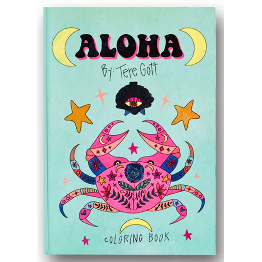Tere Gott - Libro Coloring ALOHA - Papel 240 Gr - 44 x 30 CM