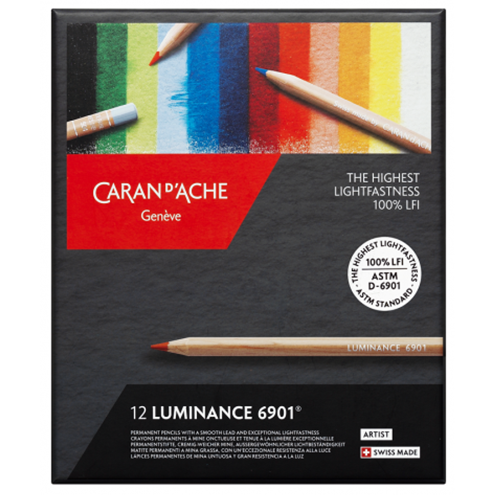 Lápices Luminance Caran D Ache -  Set 12 Colores