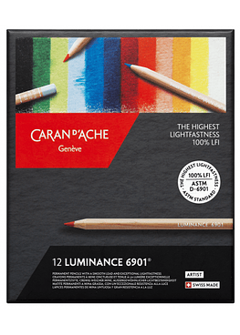 Lápices Luminance Caran D Ache -  Set 12 Colores