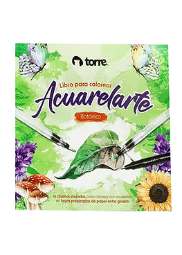 Libro para Colorear Con Acuarelas - 16 Páginas