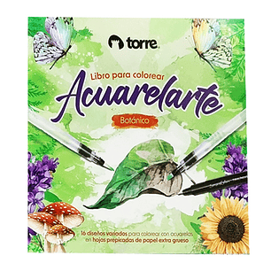 Libro para Colorear Con Acuarelas - 16 Páginas