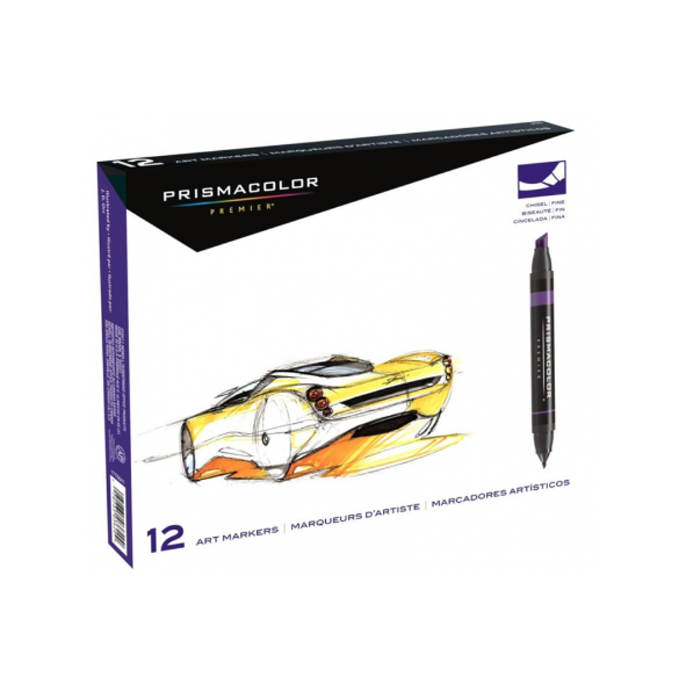 Prismacolor Premier - Set 12 Marcadores Doble Punta - Primarios/Secundarios