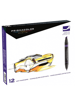 Prismacolor Premier - Set 12 Marcadores Doble Punta - Primarios/Secundarios