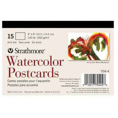 Strathmore - Postales para Acuarela - 300gr - 10,2x15,2cm - 15 Hojas