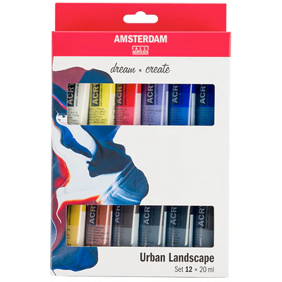 Amsterdam - Acrilicos 12 Colores Urbanos - 20ml