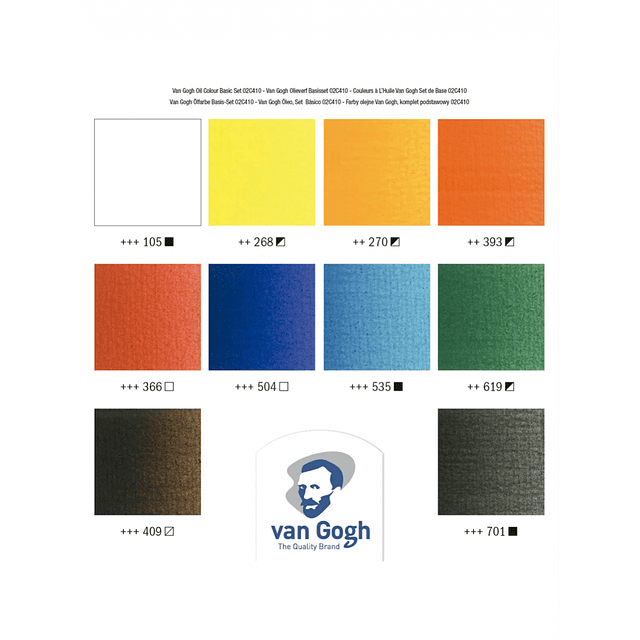Óleo Van Gogh - Estuche 10 Colores - 20ml