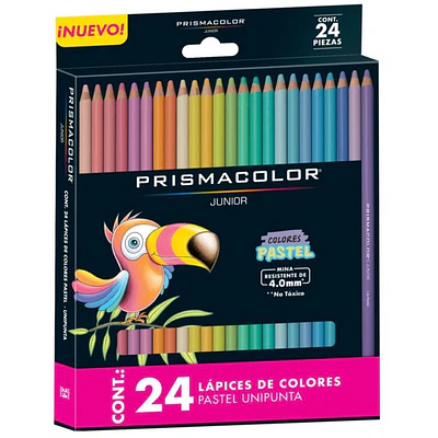 Prismacolor Junior - 24 Lápices de Colores - Tonos Pasteles