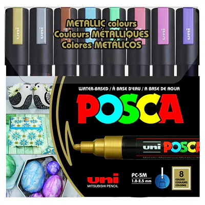Posca - Marcadores Posca 5M - 8 Colores Metalicos