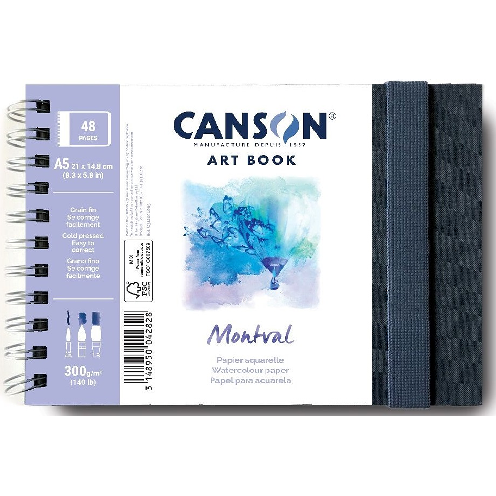 Canson Art Book Montval - Acuarela - A5 - 24 Hojas 300 Gr