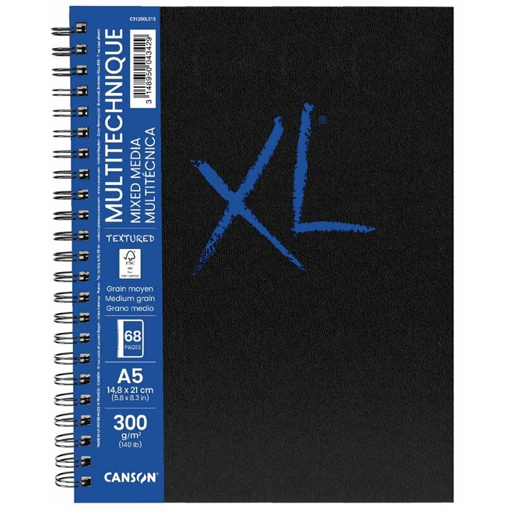 Canson Art Book XL - Mix Media - A5 - 34 Hojas 300 Gr