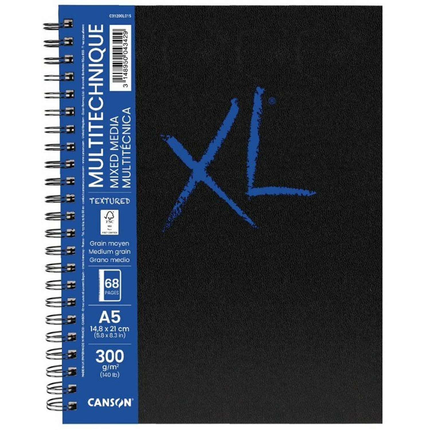 Canson Art Book XL - Mix Media - A5 - 34 Hojas 300 Gr 1