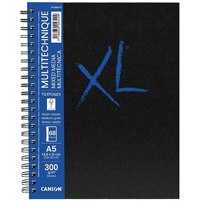 Canson - Art Book XL - Mix Media - A5 - 34 Hojas 300 Gr