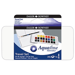 Set Daler Rowney Aquafine Travel -  24 Colores con Pincel