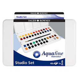 Set Daler Rowney Aquafine Travel -  48 Colores con Pincel