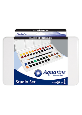 Set Daler Rowney Aquafine Travel -  48 Colores con Pincel