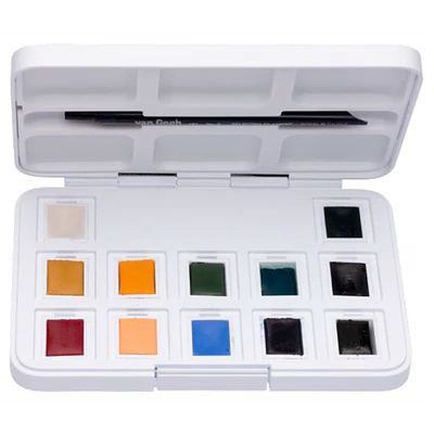 Van Gogh - Acuarela en Pastillas - 12 Colores Tenues