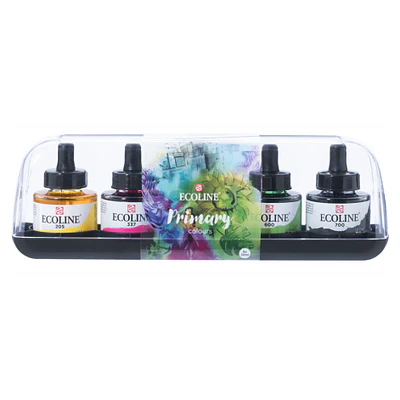 Ecoline - Acuarela Líquida Con Gotero - 5 Colores