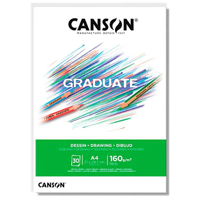 Canson - Block Diseño - A4 (21 x 29,7 cm) - 30 Hojas - 160 GR