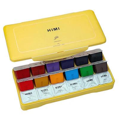 Himi - Gouache 18 Colores - 30 ML - Amarilla