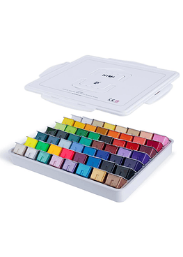 Himi Gouache Jelly Cup - 56 Colores + 30 ML - Blanca