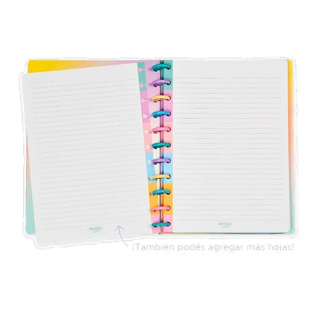 Cuadernos Mooving Loop a Discos - 20.8x28cm - Live Your Colours