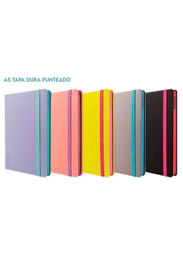 Cuaderno Mooving - Hojas Punteadas - Tapa Dura - 96 Hjs