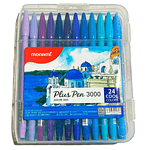 Marcadores Monami Plus Pen 3000 - 48 Colores