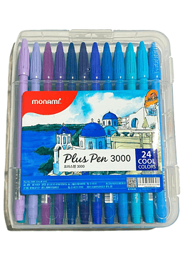 Marcadores Monami Plus Pen 3000 - 48 Colores