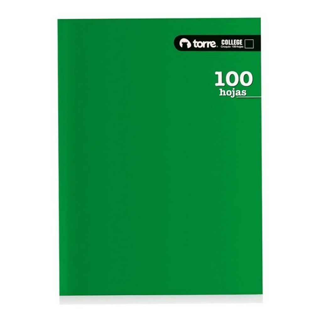 Cuaderno College Torre Croquis  100 Hjs.