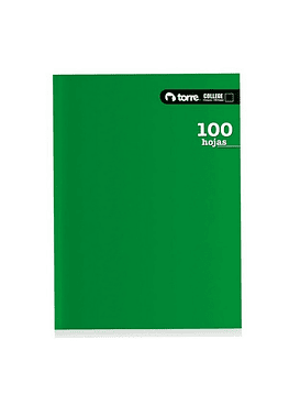 Cuaderno College Torre Croquis  100 Hjs.