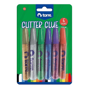 Glitter Glue 6 Col Torre