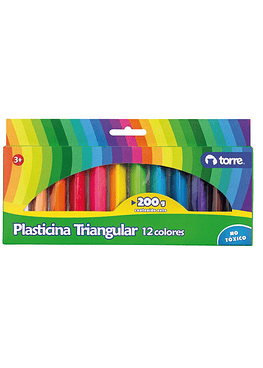 Plasticina Triangular 12 Colores