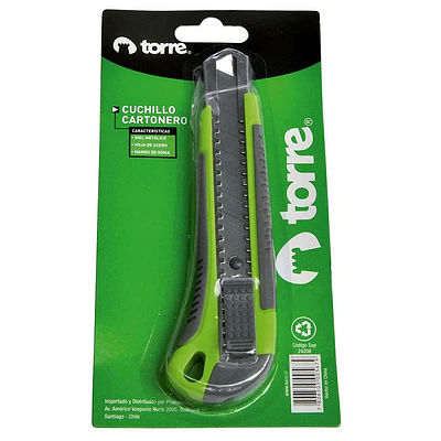 Torre - Cuchillo Cartonero Grande C/Riel-Goma