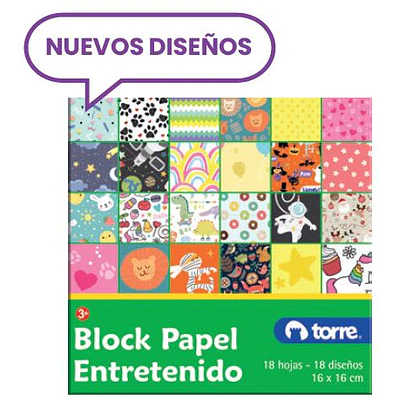 Torre - Block Papel Entretenido 18 Hjs
