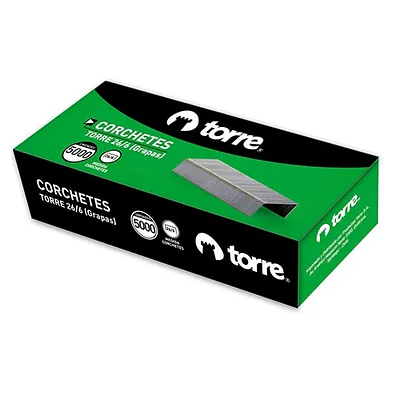 Torre - Caja Corchetes 26/6 5.000 Unidades