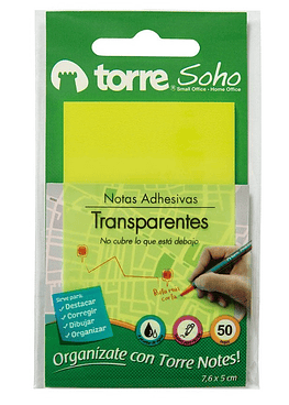 Torre Notes Transp. Amar. 7,6X5 50H