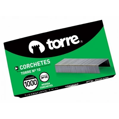 Torre - Caja Corchetes N°10 1.000 Unidades