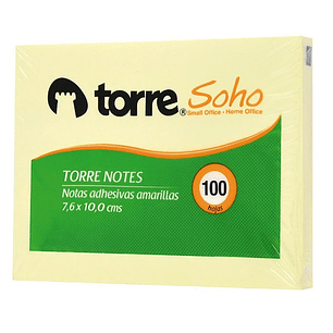 Torre Notes Amarillo 10X 7,6 Cm 100 Hjs