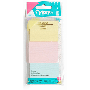 Torre Notes Mix Pastel 3 U 100H