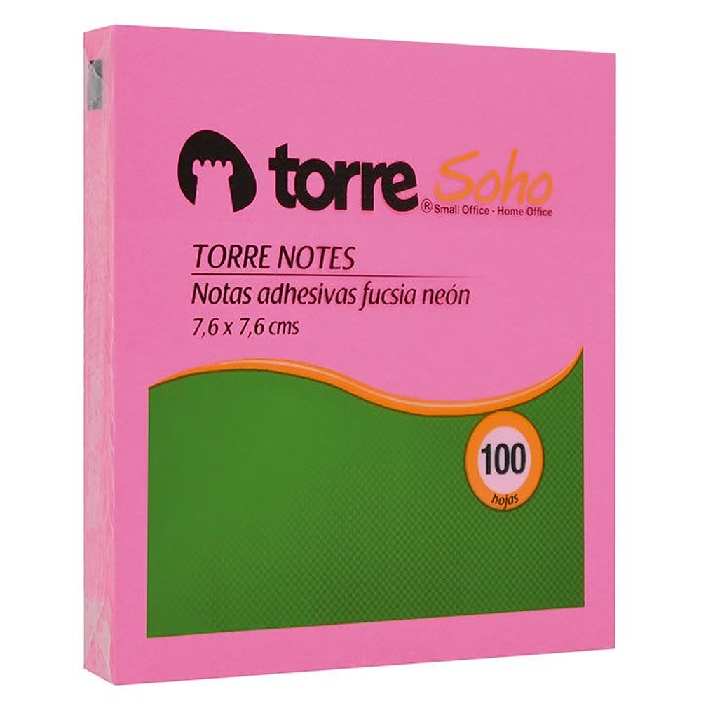 Torre Notes Fucsia Neon 7,6X7,6 Cm 100H
