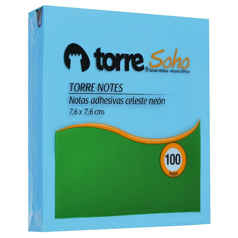 Torre Notes Celeste Neon 7,6X7,6 Cm 100H