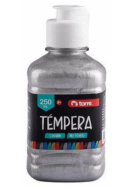 Témpera 250 Ml Plateado