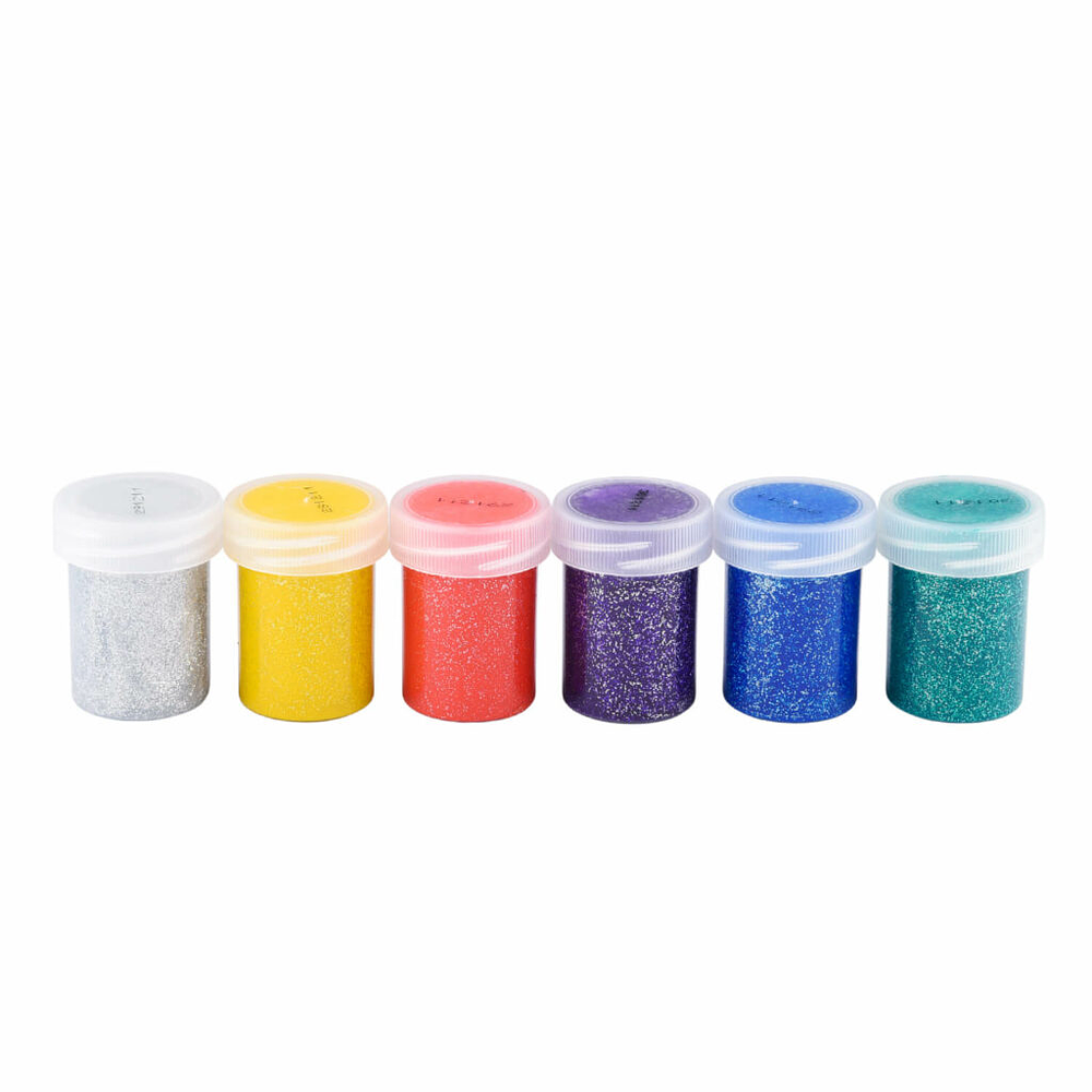 Témperas 6 Col Glitter Torre - 22 ML